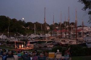 Moon Over Harbor Labor Day Weekend Camden Maine